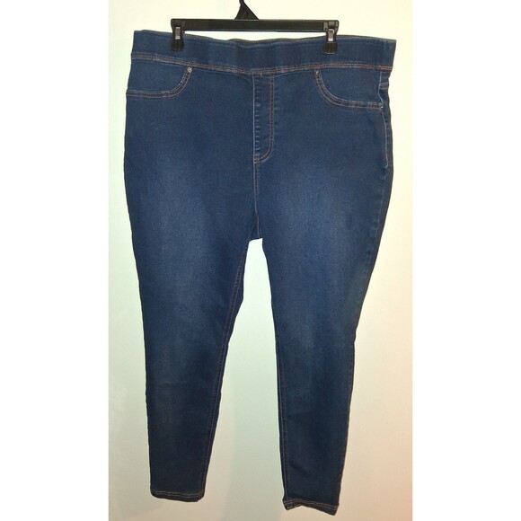 Terra & Sky Medium Denim Pull-on Jeggings Sz 1X - Picture 1 of 2